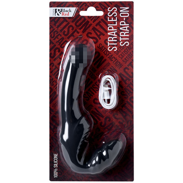 Toyfa Black & Red Strapless Strap-On, чёрный - фото 7