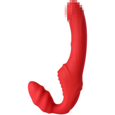 Toyfa Black & Red Strapless Strap-On, красный - фото, отзывы