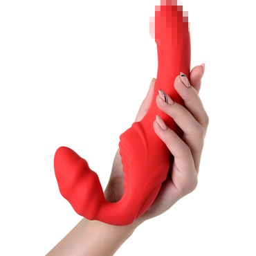 Toyfa Black & Red Strapless Strap-On, красный - подробные фото в секс шопе Condom-Shop