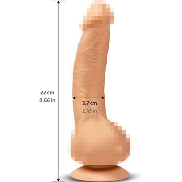 Gvibe Greal, телесный, Реалистичный вибратор с возможностью беспроводного управления и другие товары Gvibe с фото