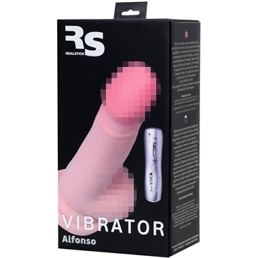 Toyfa RealStick Elite Vibro Alfonso, телесный - подробные фото в секс шопе Condom-Shop