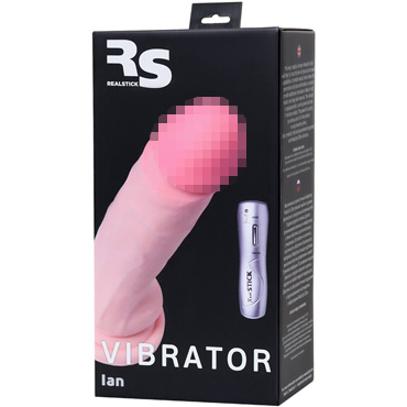 Toyfa RealStick Elite Vibro Ian, телесный - подробные фото в секс шопе Condom-Shop