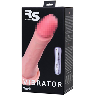 Toyfa RealStick Elite Vibro York, телесный - подробные фото в секс шопе Condom-Shop