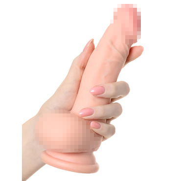 Toyfa RealStick Elite Dildo Nathan, телесный, Реалистичный фаллоимитатор с присоской и другие товары ToyFa с фото