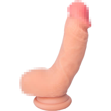 Toyfa RealStick Elite Dildo Oliver, телесный - Реалистичный фаллоимитатор с присоской - купить в секс шопе