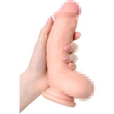 Toyfa RealStick Elite Dildo Oliver, телесный, Реалистичный фаллоимитатор с присоской и другие товары ToyFa с фото