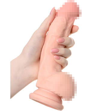 Toyfa RealStick Elite Dildo Damon, телесный, Реалистичный фаллоимитатор с присоской и другие товары ToyFa с фото