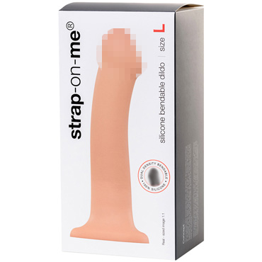 Strap-on-me Silicone Bendable Dildo L, телесный - фото 10
