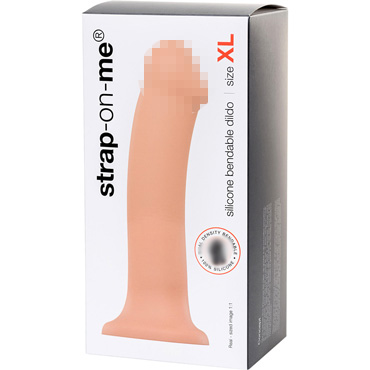 Strap-on-me Silicone Bendable Dildo XL, телесный - фото 9
