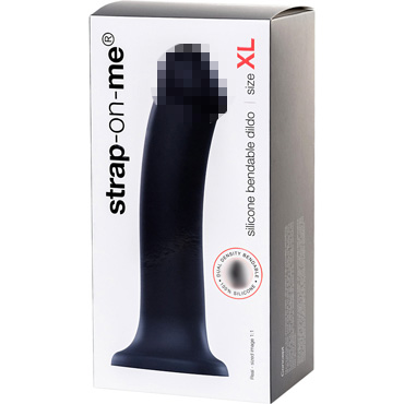 Strap-on-me Silicone Bendable Dildo XL, черный - фото 9