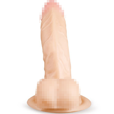 Brazzers Изогнутый фаллоимитатор-реалистик 17.5 см, телесный - С присоской в основании - купить в секс шопе