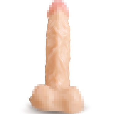 Brazzers Реалистичный фаллоимитатор 18.5 см, телесный - С присоской в основании - купить в секс шопе