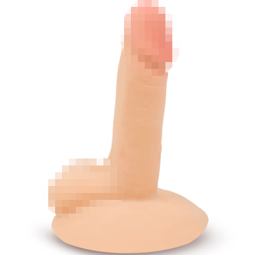 Пикантные штучки Реалистичный фаллоимитатор с широким основанием 17х3.5 см, телесный