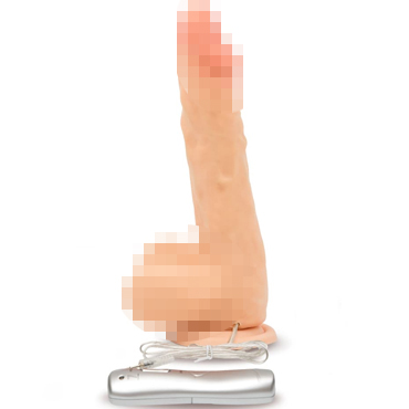 Пикантные штучки Фаллоимитатор с вибрацией 22х3.5 см, телесный
