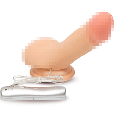 Пикантные штучки Небольшой реалистичный вибратор с присоской 15х3 см, телесный