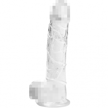 Lola Games Intergalactic Satellite, прозрачный, Реалистичный фаллоимитатор с мошонкой на присоске