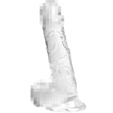 Lola Games Intergalactic Oxygen, прозрачный, Реалистичный фаллоимитатор с мошонкой на присоске