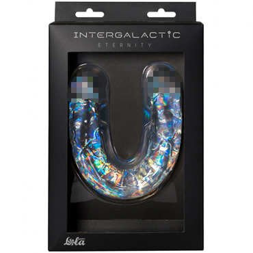 Lola Games Intergalactic Eternity, прозрачный - Двусторонний реалистичный фаллоимитатор - купить в секс шопе