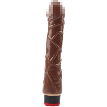 Chisa Real Touch XXX 9” Vibe Cock, коричневый — фото 2