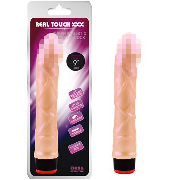 Chisa Real Touch XXX 9” Vibe Cock, телесный — фото 1