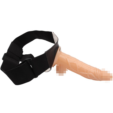 Chisa Hi-Basic Hollow Cock, телесный - Фаллопротез с реалистичной насадкой - купить в секс шопе