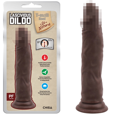 Chisa T-skiN Real Lascivious Dildo, коричневый — фото 1