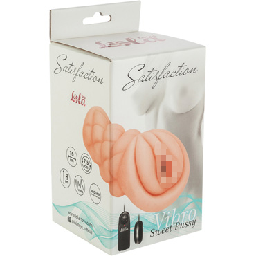 Lola Toys Satisfaction Vibro Sweet Pussy, телесный - Компактный мастурбатор с вибрацией - купить в секс шопе