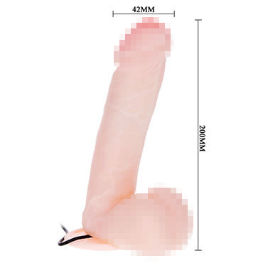 Baile Dong, 20 см - Реалистичный вибратор на присоске - купить в секс шопе