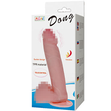 Baile Dong, 20 см, Реалистичный вибратор на присоске и другие товары Baile с фото