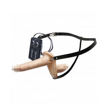 Pipedream Super Penetrix Strap-On - Двухсторонний страпон с вибрацией - купить в секс шопе