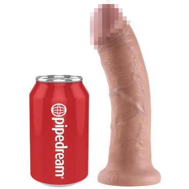 Pipedream King Cock 20 см, телесный - Фаллоимитатор на присоске - купить в секс шопе