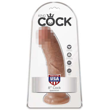 Pipedream King Cock 20 см, загорелый