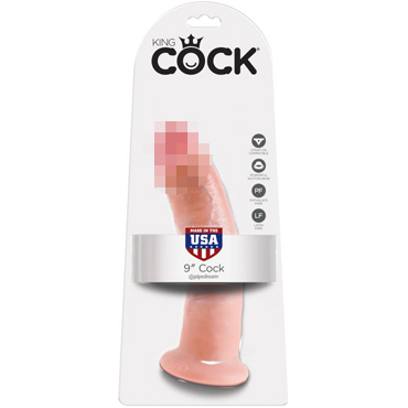Pipedream King Cock 23 см, телесный, Фаллоимитатор на присоске