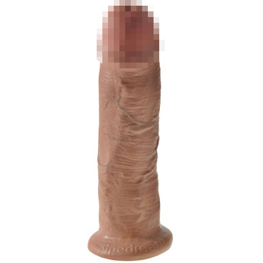 Pipedream King Cock 25 см, загорелый - Фаллоимитатор-гигант на присоске - купить в секс шопе