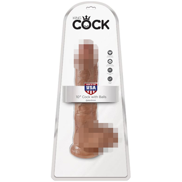Pipedream King Cock Cock with Balls 25 см, загорелый