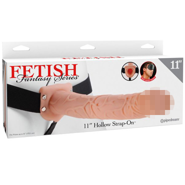 Pipedream Fetish Fantasy Series Hollow Strap-On 28 см, телесный