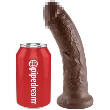 Pipedream King Cock 20 см, коричневый - Фаллоимитатор на присоске - купить в секс шопе