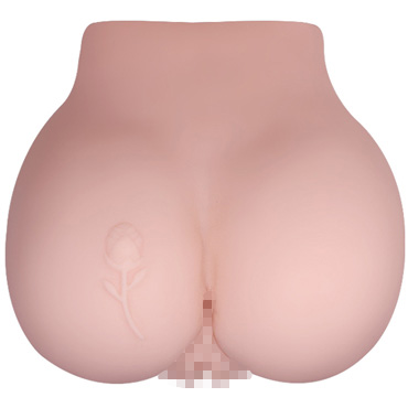 Baile Crazy Bull Vagina and Ass, телесный - Вибромастурбатор вагина-анус с пультом ДУ - купить в секс шопе