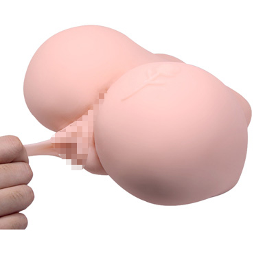 Baile Crazy Bull Vagina and Ass, телесный, Вибромастурбатор вагина-анус с пультом ДУ и другие товары Baile с фото