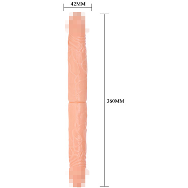Baile Double Donse My Florence, телесный, Фаллоимитатор двухголовый с гнущимся стволом и другие товары Baile с фото