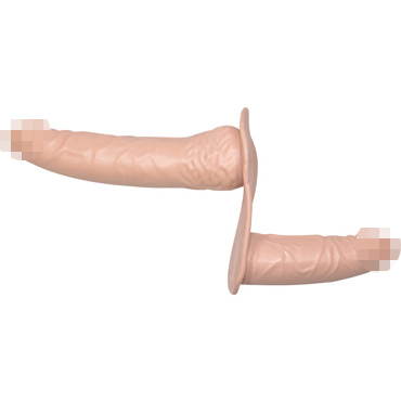 You2Toys Double Dongs Strap-on, телесный — фото 2