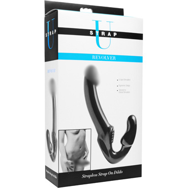 XR Brands Strap U Revolver, черный - подробные фото в секс шопе Condom-Shop