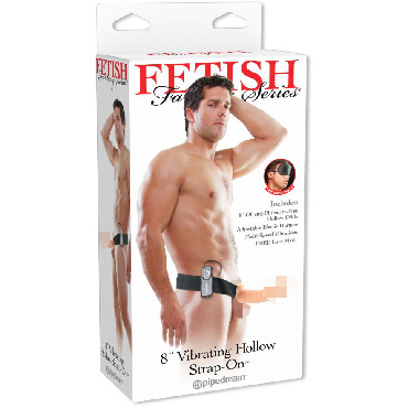 Pipedream Fetish Fantasy Series Hollow Strap-On 20 см, телесный
