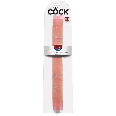 Pipedream King Cock Thick Double Dildo 41 см, телесный