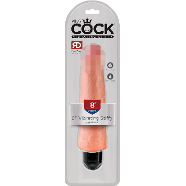 Pipedream King Cock Vibrating Stiffy 20 см, телесный — фото 1