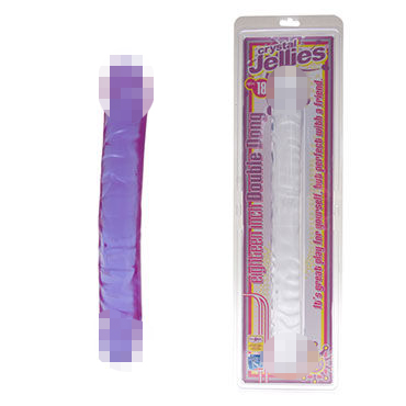 Doc Johnson Crystal Jellies Jr Double, фиолетовый