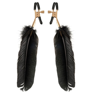 Pipedream Fetish Fantasy Gold Feather Nipple Clamps — фото 2