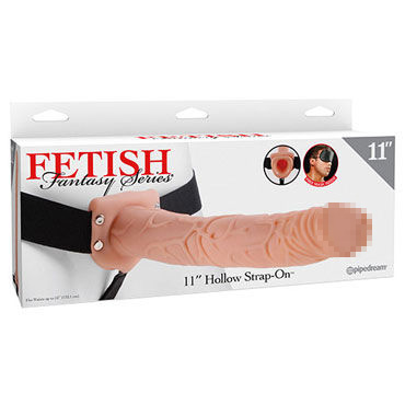 Pipedream Hollow Strap-On 28 см, телесный — фото 1