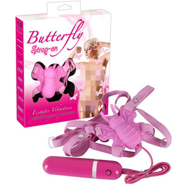 You2Toys Butterfly Strap-on, розовый