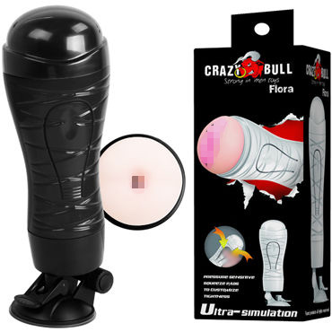 Baile Crazy Bull Flora, телесный, Мастурбатор попка с присоской
